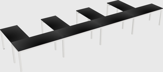 Bureau en forme de l
