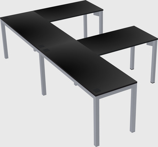 Mesa em forma de l