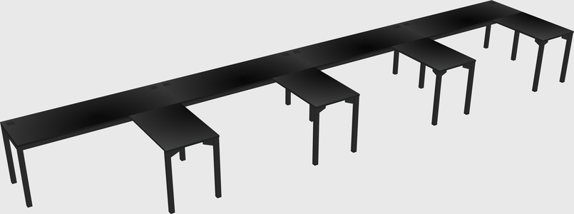 L-shaped desk