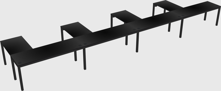 L-shaped desk