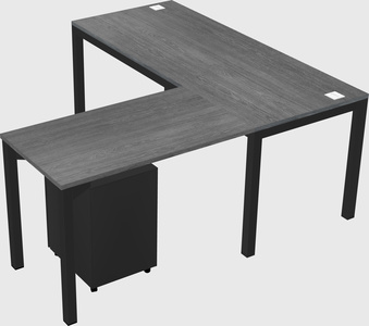 L-förmiger schreibtisch