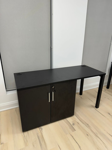 Parallel desk + file cabinet