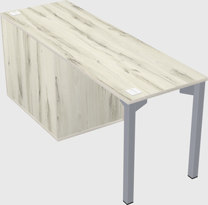 Desk with file cabinet