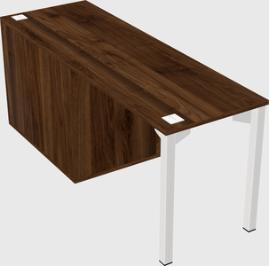 Desk with file cabinet