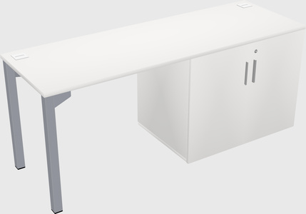 Desk With Storage Cabinet
