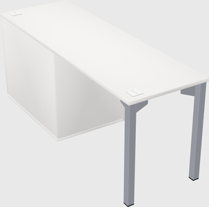 Desk with storage cabinet