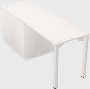 Desk with storage cabinet