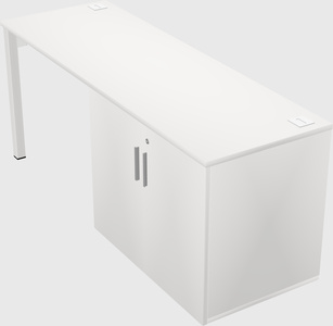 Desk with storage cabinet