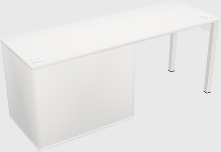 Desk with storage cabinet