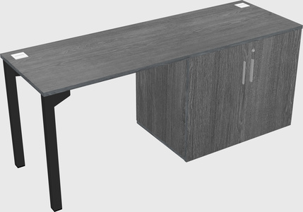 Desk with storage cabinet