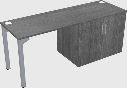 Desk with storage cabinet