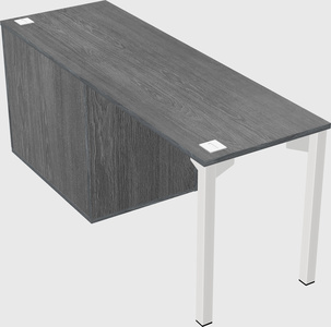 Desk with storage cabinet
