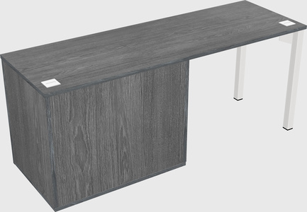 Desk with storage cabinet