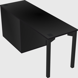 Desk with storage cabinet