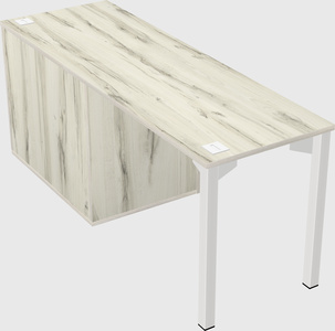 Desk with storage cabinet