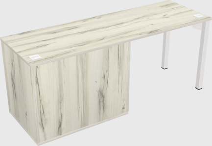 Desk with storage cabinet