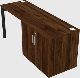 Desk with storage cabinet