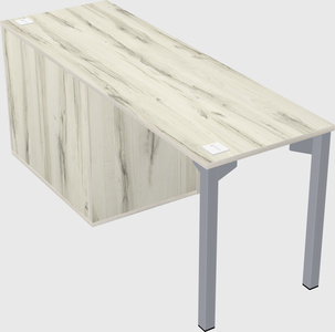 Desk with storage cabinet