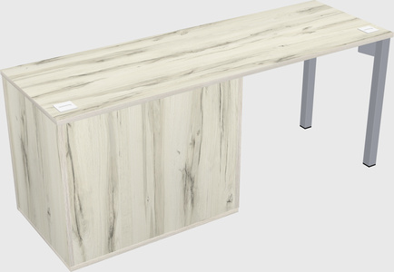 Desk with storage cabinet