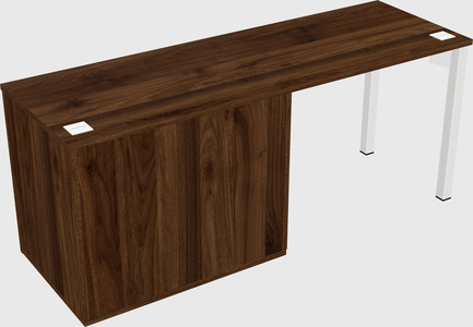 Desk with storage cabinet