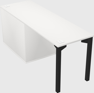 Desk with storage cabinet