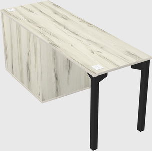 Desk with storage cabinet