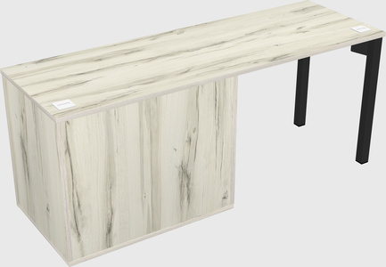 Desk with storage cabinet