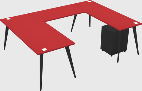 Modernong desk ng opisina