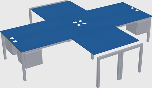 Quad desk