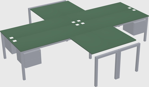 Quad desk