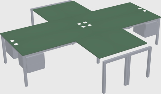 Quad desk