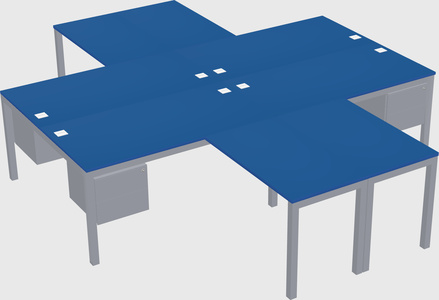 Quad desk