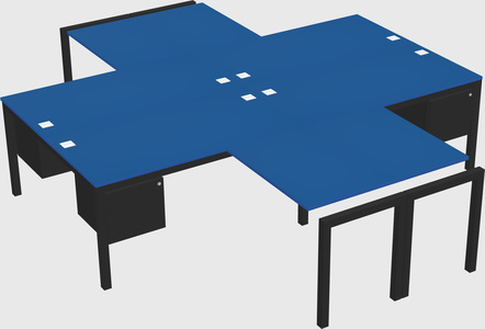 Quad desk
