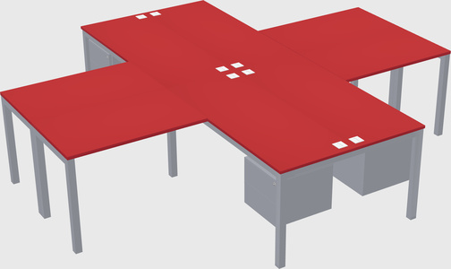 Quad desk