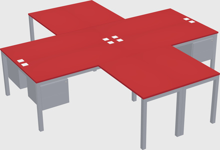 Quad desk