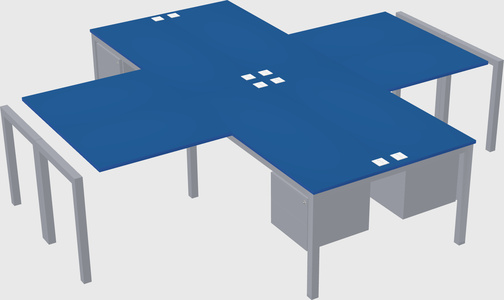 Quad desk