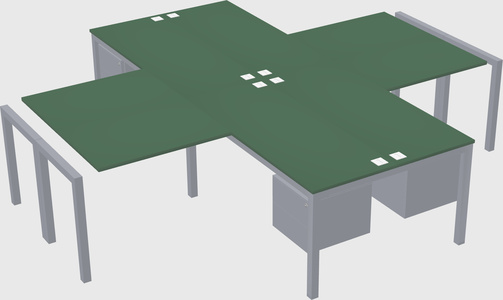 Quad desk