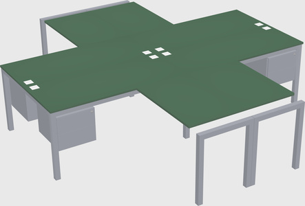 Quad desk