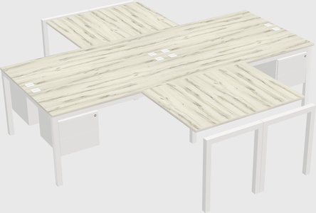 Quad desk