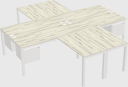 Quad desk