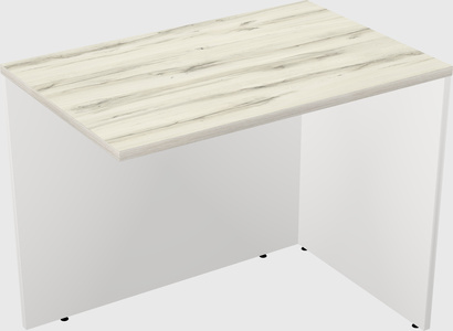 Desk return - wooden base