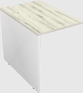 Desk return - wooden base