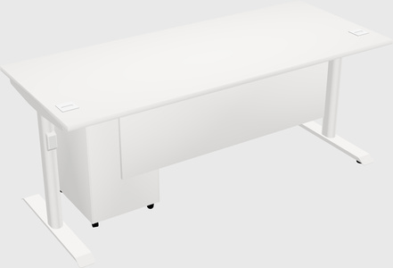 Dual motor electric desk