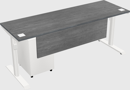 Dual motor electric desk