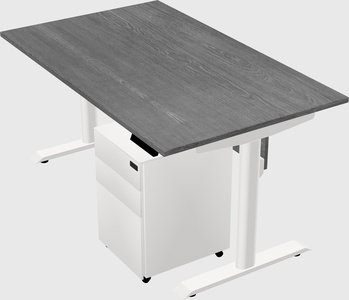 Dual motor electric desk