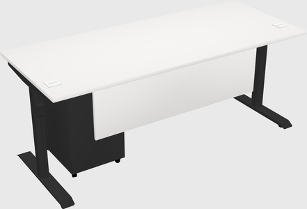 Dual motor electric desk