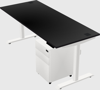 Dual motor electric desk