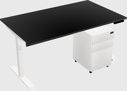Dual motor electric desk