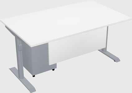 Dual motor electric desk