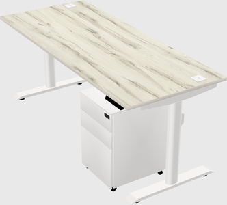 Dual motor electric desk